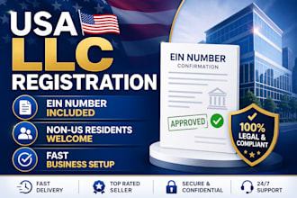 do USA llc registration with ein for non US residents fast