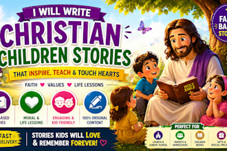 christian story bible kids moral bedtime story illustration line art drawing