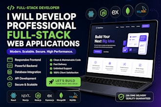 develop a responsive full stack website for your business