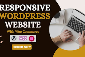 design and develop a wordpress website using woo commerce
