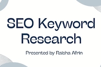 do SEO keyword research and competitor analysis