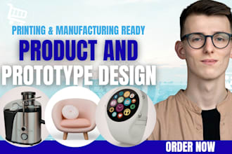 create cad product design for furniture, kitchen and wearable 3d manufacturing