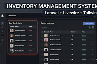 build a custom inventory management system with laravel livewire