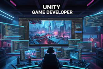 develop unity games, scripts, and advanced gameplay systems in unity engine