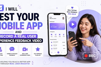 test your mobile app and record a real user experience feedback video