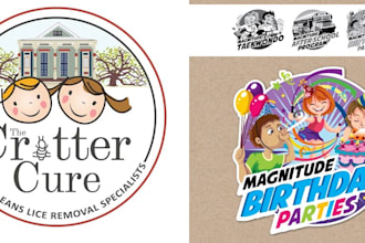 design logo for childcare kids, education and children