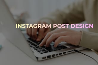 create aesthetic instagram post and story designs in 24h