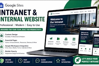 design a google sites intranet and internal website