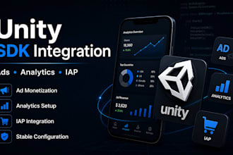 integrate ads, analytics and monetization sdks in unity