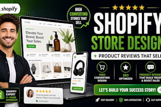 erstelle shopify store design produktbewertungen die verkaufen shopif