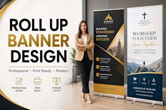 design roll up banner, retractable banner