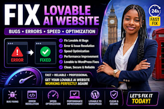 fix lovable ai website bugs, lovable errors, design and performance issues