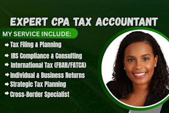 be your cpa tax account for tax consulting filing, planning, international tax