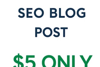 write 1000 word SEO blog post in 24hrs
