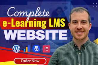 build elearning website, educational website, lms website with membership