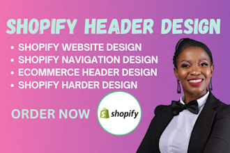design high converting shopify header for your store