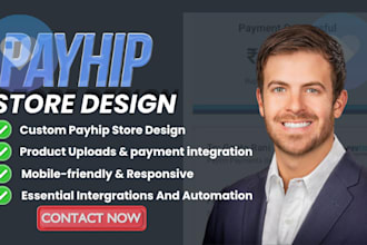 design a payhip website or payhip store to sell digital products online