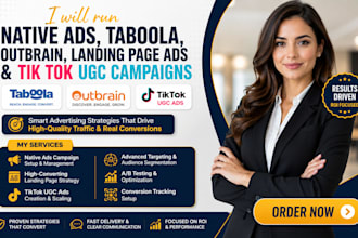do your native ads taboola outbrain ads landing page ads campaign tik tok ugc