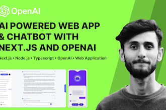 build ai powered web app and chatbot with nextjs and openai