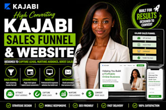 build a high converting kajabi sales funnel, kajabi landing page, kajabi website
