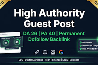 publish guest post on da 26 pa 40 site with permanent dofollow backlink