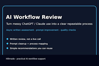 fix your chatgpt or claude prompts into a reusable ai workflow