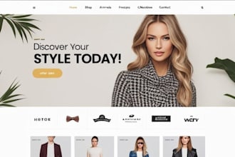 build  shopify clothing store, fashion store, streetwear store, clothing website
