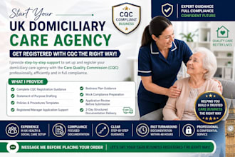 help you set up and register a UK domiciliary care agency with cqc