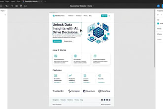 create modern website UI UX design in figma or xd
