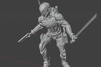 sculpt custom 3d miniatures for 3d printing and tabletop games