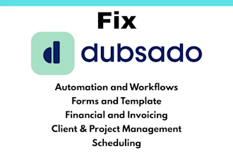 fix dubsado workflow, dubsado automation setup, crm onboarding, emails scheduler