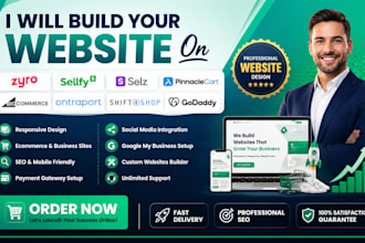 create sellfy pinnaclecart selz zyro bigcommerce ontraport website store design