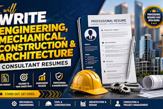 write engineering mechanical construction architect consultant resume