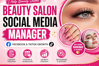 manage social media for beauty salons