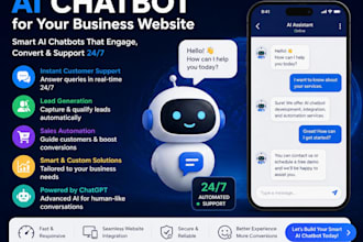 build a smart ai chatbot for your business website