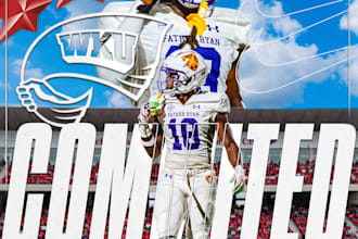design a professional sports commitment graphic for athletes