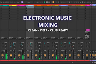mix your techno or house track for djs and clubs