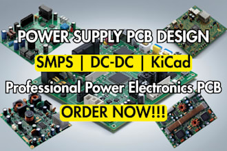 design professional power supply pcb smps dc dc converter in kicad