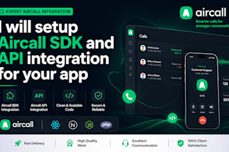 setup aircall sdk and API integration for your app