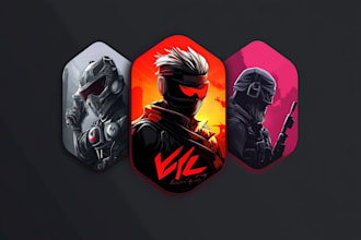 create a professional gaming logo, steam icon, or app icon