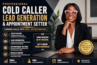 be cold caller for lead generation and appointment setting