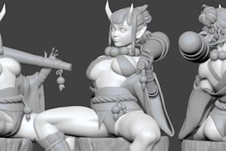 model a 3d stylized character or props for you