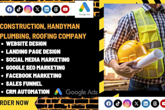 generate construction leads handyman leads plumbing roofing handyman website