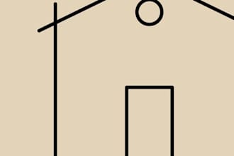 design modern minimalist line art logo or any line art design