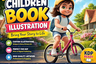 create 3d childrens book illustrations for storybooks and KDP