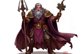 dnd character art and character designer