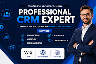 build or redesign wix website wordpress website automation and crm integration