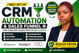 set up ghl CRM automation and sales funnel that converts