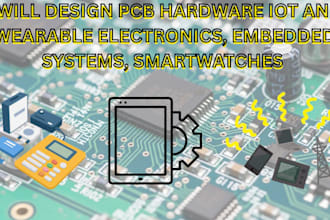 design pcb hardware iot, embedded systems, smartwatches and wearable electronics