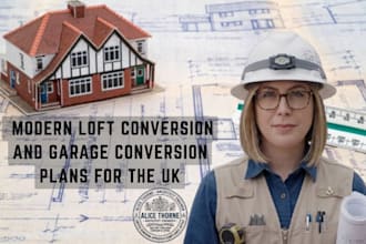 design modern loft conversion and garage conversion plans for the UK